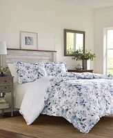 Laura Ashley Chloe Cotton Reversible Piece Duvet Cover Set