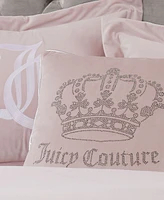 Juicy Couture Velvet Novelty Decorative Pillow, 20" x