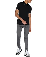A|X Armani Exchange Men's Contrast Tipped Polo Shirt