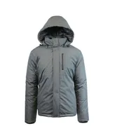 Spire By Galaxy Men's Heavyweight Presidential Tech Jacket with Detachable Hood