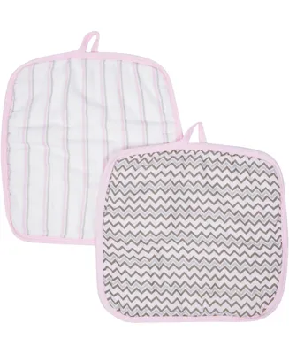 Miracle Baby Boys and Girls Muslin Washcloths - Pack of 2