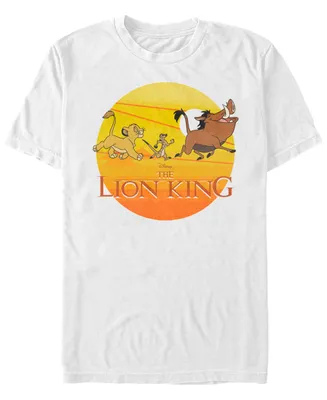 Disney Men's Lion King Sunset Geometric Pride Short Sleeve T-Shirt