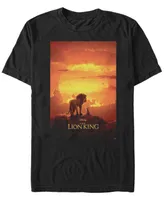 Disney Men's The Lion King Live Action Pride Rock Poster Short Sleeve T-Shirt