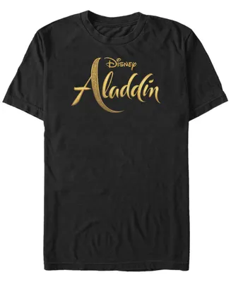 Disney Men's Aladdin Live Action Logo Short Sleeve T-Shirt