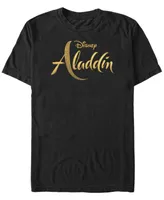 Disney Men's Aladdin Live Action Logo Short Sleeve T-Shirt