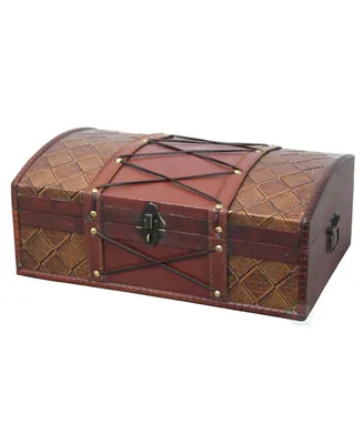 Vintiquewise Pirate Treasure Chest with Leather X