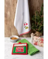 Design Imports X-mas Kitty Embellished Kitchen Set