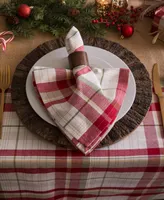 Design Imports Orchard Plaid Napkin Set