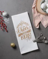 Design Imports Assorted Christmas Cheer Printed Dishtowel Set