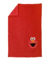 Sesame Street Elmo Sherpa Blanket with Applique