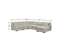 Closeout! Rhyder -Pc. Fabric Sectional Sofa with Chaise
