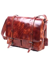 Old Trend Speedwell Leather Messenger Bag