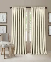 Elrene All Seasons Faux Silk 52" x 95" Blackout Curtain Panel