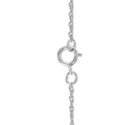 Mother and Infant Diamond Pendant Necklace in 14k Gold and Sterling Silver (1/10 ct. t.w.)