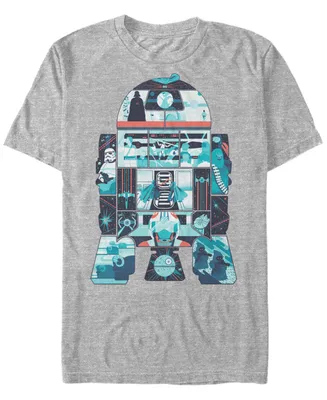 Star Wars Men's Classic R2-D2 Behind The Scenes Short Sleeve T-Shirt