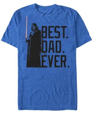 Fifth Sun Men's Star Wars Darth Vader Best Dad Ever Tonal Short Sleeve T-shirt