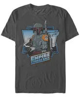 Star Wars Men's Classic Boba Fett Empire Strikes Back Logo Short Sleeve T-Shirt