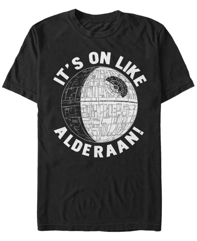 Star Wars Men's A New Hope It's on Like Alderaan Short Sleeve T-Shirt