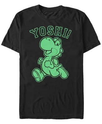 Nintendo Men's Super Mario Running Yoshi Short Sleeve T-Shirt