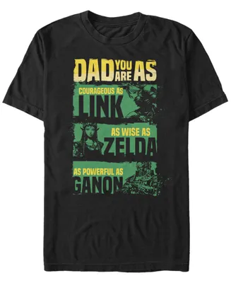 Nintendo Men's Legend of Zelda Dad Strengths Short Sleeve T-Shirt