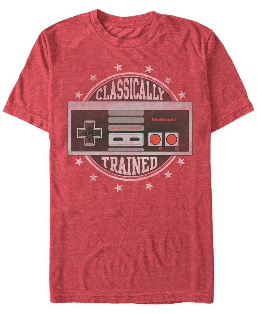 Nintendo Men's Nes Controller Classically Trained Short Sleeve T-Shirt