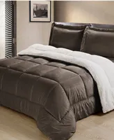 Ultimate Luxury Reversible Micromink and Sherpa King Bedding Comforter Set