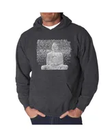 La Pop Art Men's Word Hooded Sweatshirt - Zen Buddha