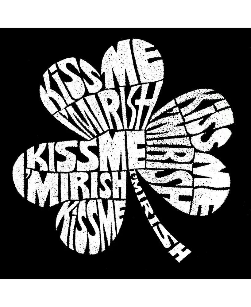 La Pop Art Men's Word Hooded Sweatshirt - Kiss Me I'M Irish