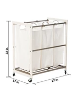 Trinity 3 Bag Laundry Cart