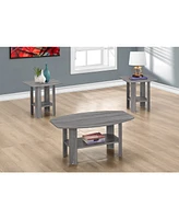 Monarch Specialties 3 Piece Table Set