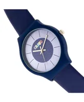 Crayo Unisex Trinity Blue Leatherette Strap Watch 36mm