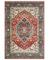 Lauren Ralph Lauren Chloe LRL1221A Red and Navy 8' X 10' Area Rug