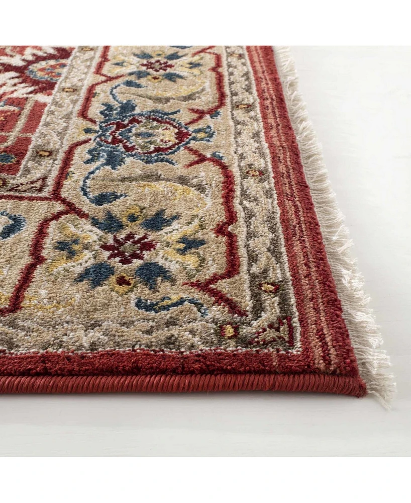 Lauren Ralph Lauren Ines LRL1293C Red and Beige 10' X 13' Area Rug