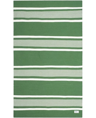 Lauren Ralph Lauren Hanover Stripe LRL2461B Green Outdoor Area Rug Collection