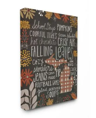 Stupell Industries Michigan Fall Typography Wall Art Collection