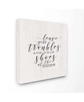 Stupell Industries Leave Your Troubles Shoes At The Door Wall Art Collection