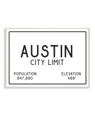 Stupell Industries Austin City Limit Wall Plaque Art