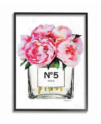 Stupell Industries Glam Paris Vase with Pink Peony Framed Giclee Art, 11" x 14"