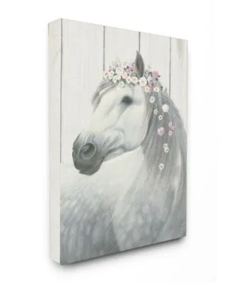 Stupell Industries Spirit Stallion Horse With Flower Crown Art Collection