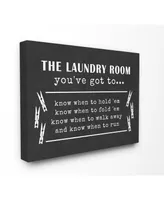 Stupell Industries Laundry Room You've Got To Know… Canvas Wall Art