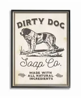 Stupell Industries Dirty Dog Soap Co Vintage Inspired Sign Art Collection
