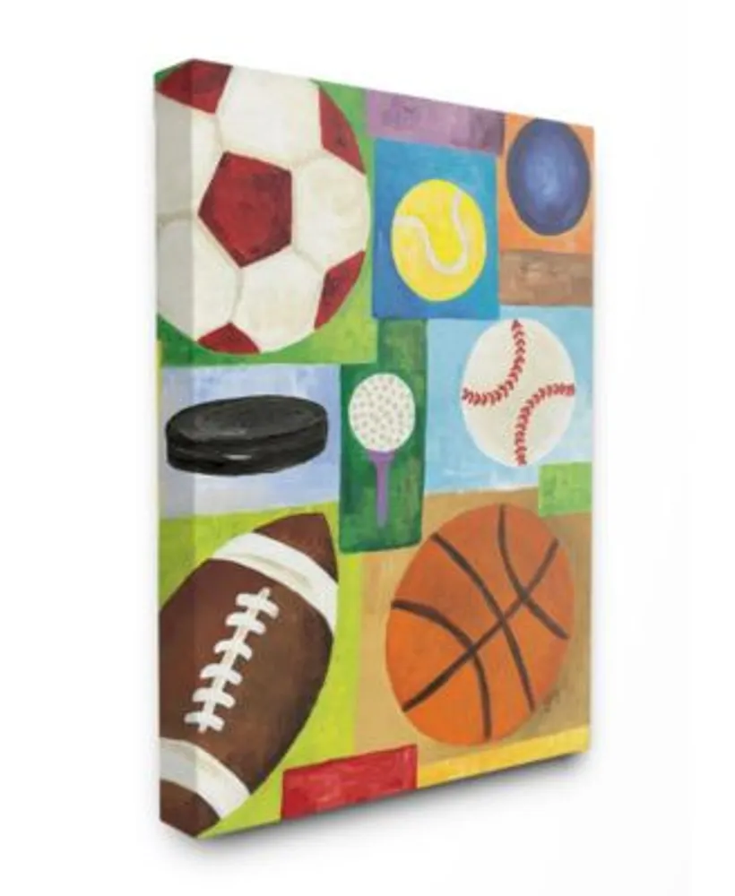 Stupell Industries The Kids Room Multi Sport Art Collection