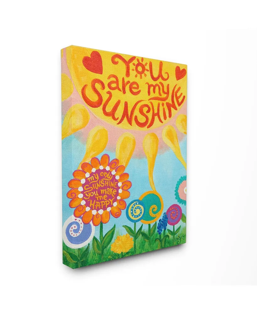 Stupell Industries The Kids Room You Are My Sunshine Canvas Wall Art