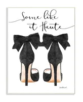 Stupell Industries Some Like It Haute Black Pumps Heels Wall Plaque Art, 10" x 15"