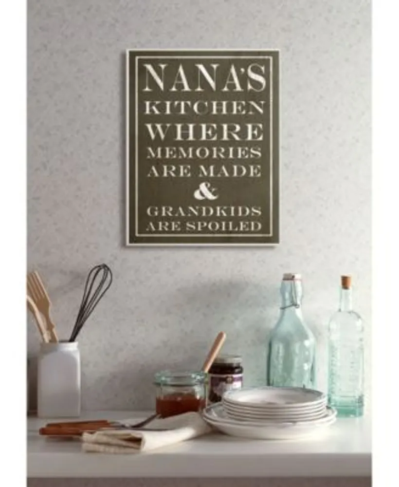 Stupell Industries Nanas Kitchen Spoiled Grandkids Dark Wall Art Collection