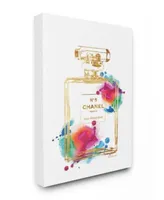 Stupell Industries Fashion Perfume Gold Rainbow Art Collection