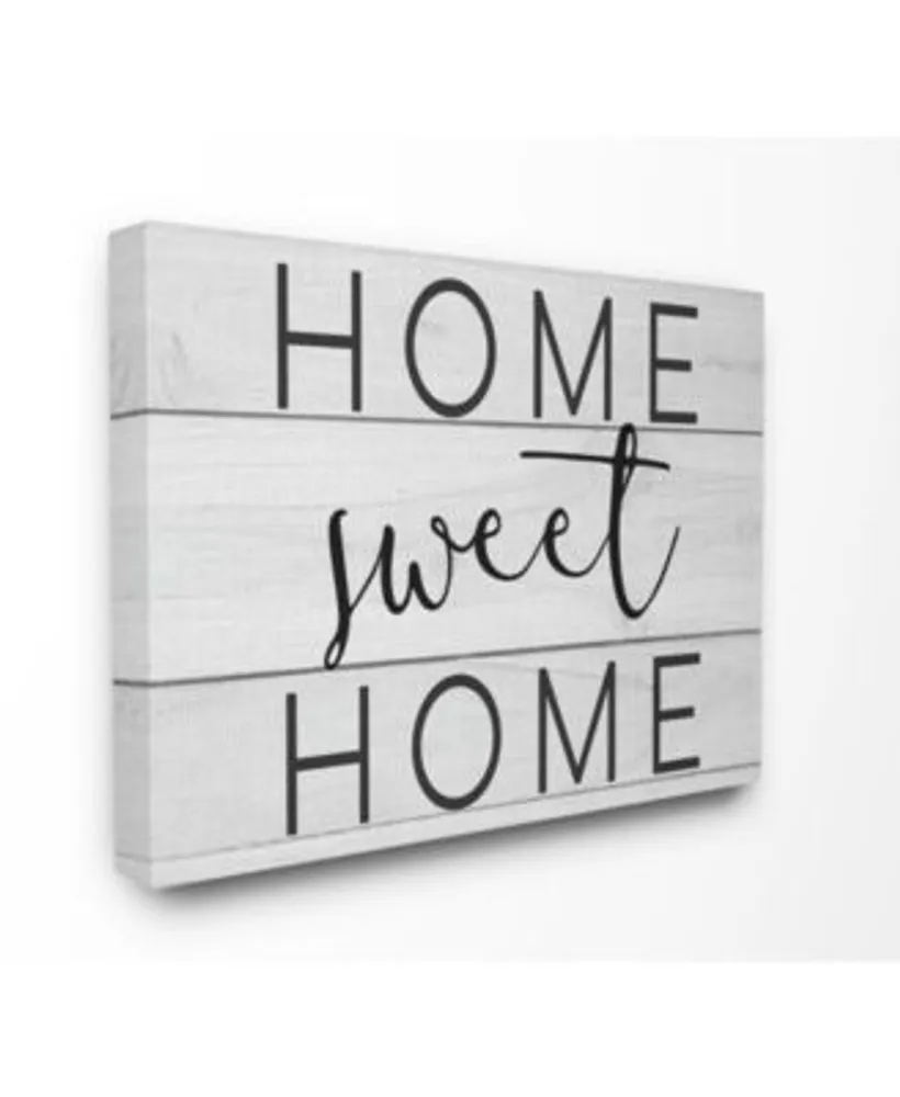 Stupell Industries Home Sweet Home Planks Art Collection