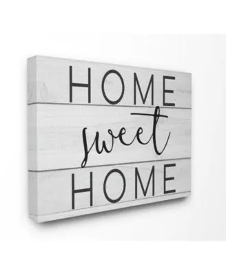Stupell Industries Home Sweet Home Planks Art Collection