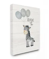 Stupell Industries Adventure is Out There Zebra Canvas Wall Art, 24" x 30"