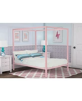 EveryRoom Cara Metal Canopy Bed, Full Size